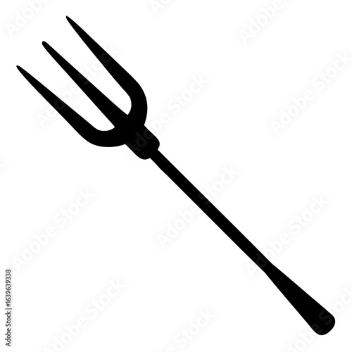 vector illustration of a fork