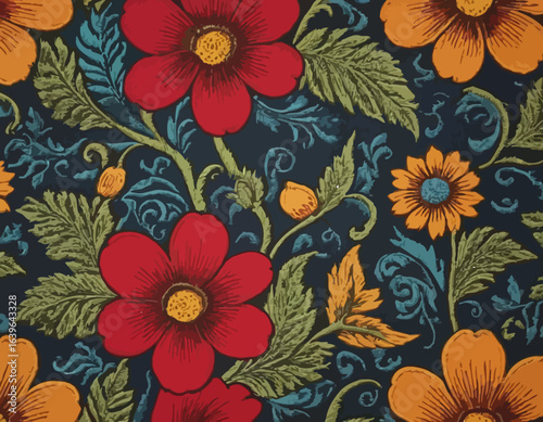 Beautiful Colorful textile design Vector, eye catching design 