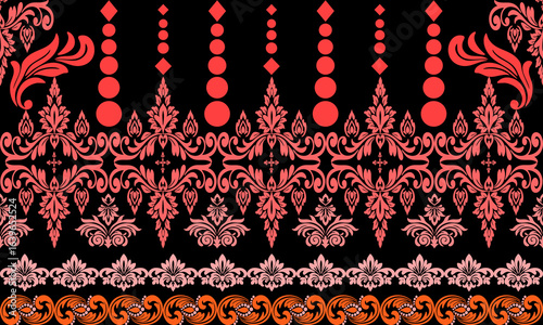 Classic Damask Seamless
Pattern - Vector Illustration for Elegant Textile
Design,Damask,Jacquard loom, Brocade, Satin weave,ethnic, geometric, textile, fabric, motif, retro,