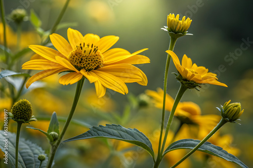 yellow flowers in the garden
