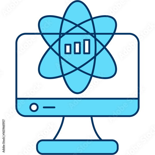 Data Science Icon Illustration