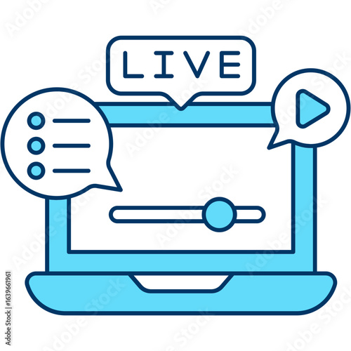 Live Update Icon Illustration