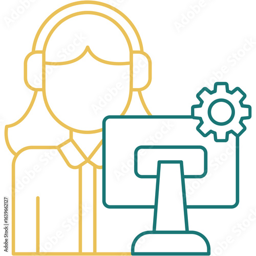 Illustration Help Deskicon