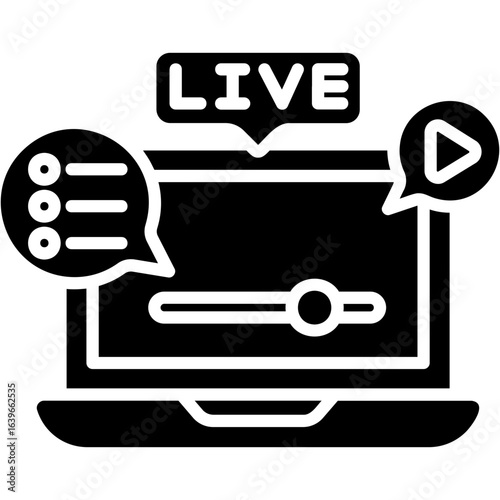 Solid Glyph Live Update Icon
