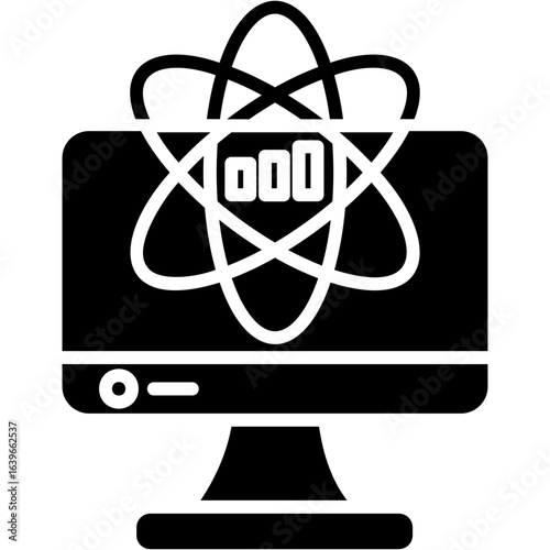 Solid Glyph Data Science Icon