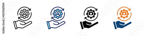 Personalized Service All In One Icon Multi Styles Vector Set