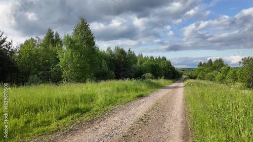 driving down a good summer country road
