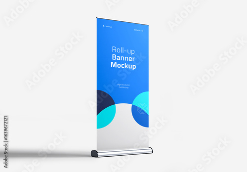 Advertising Roll Up Banner Mockup