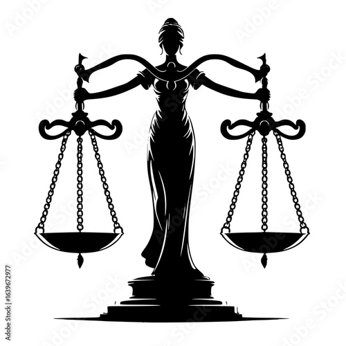 scales of justice representing law and equality in a court or legal concept