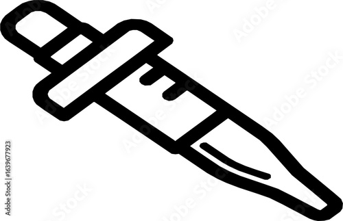 vector illustration of a pipette