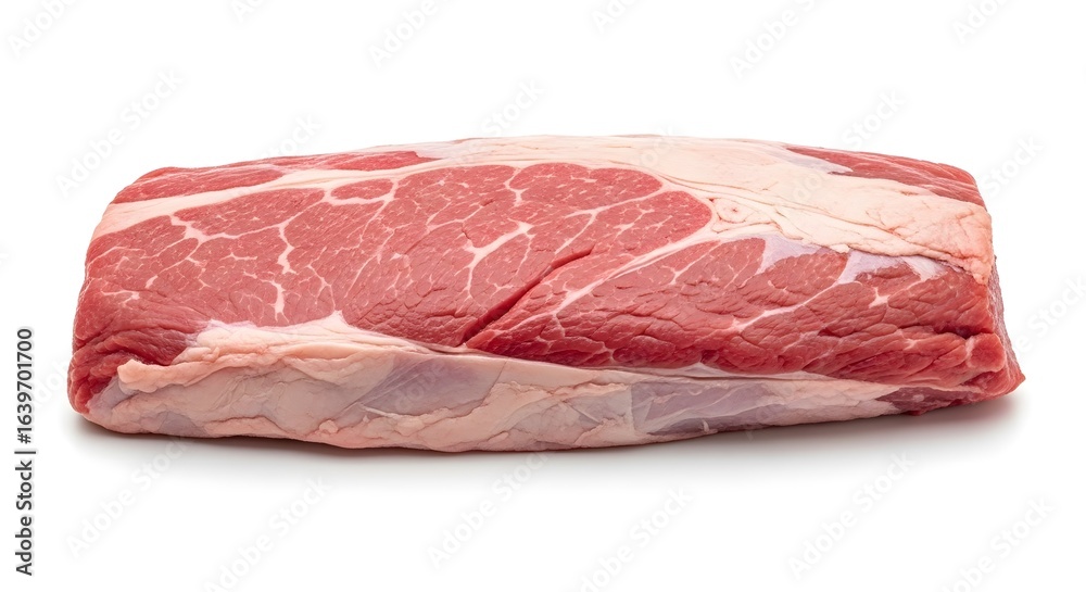 Fresh Beef Chuck Roast on White Fresh Beef Chuck Roast on White