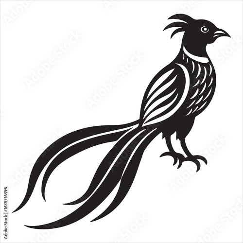 A Majestic Resplendent Quetzal, a Symbol of Freedom and Ancient Myth, Taking Flight with its Elegant and Vibrant Plumage