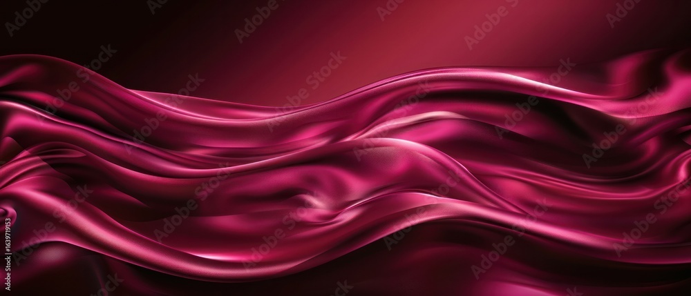 Obraz premium Pink Red Dark Shadow gloss light smooth reflection Silk Cloth Background float.