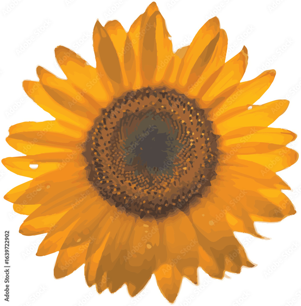 Fototapeta premium sunflower isolated on white background