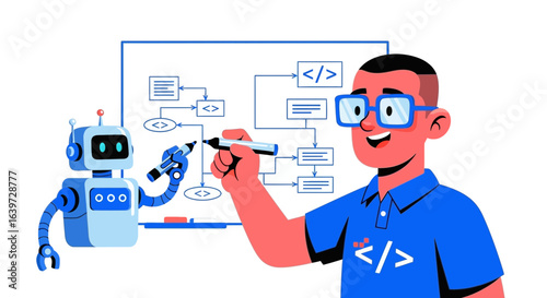 Human and Robot Collaborate on Coding Structure for Innovative Technology