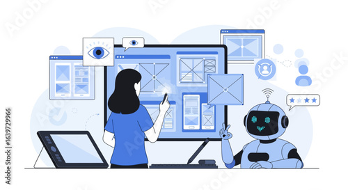 Innovative user interface design process with human and digital collaboration