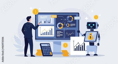 Synergistic analysis with human expert and machine learning in business growth