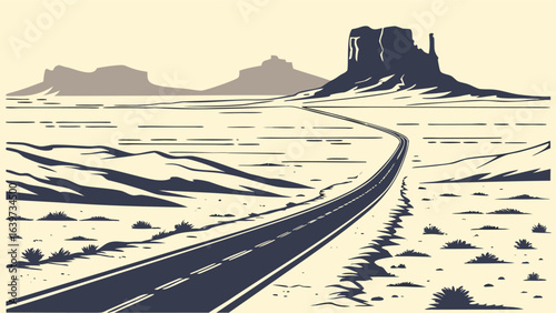Desert Road to the Horizon