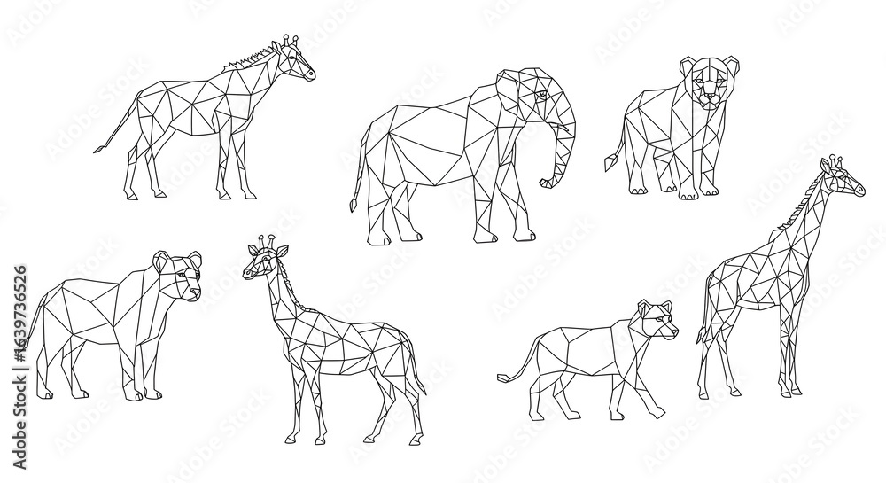 Fototapeta premium giraffe vector illustration