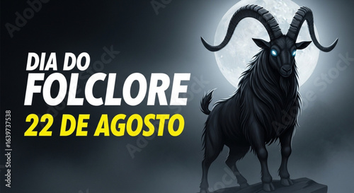 Ilustração vetorial de Cabra Cabriola - Folclore Brasileiro