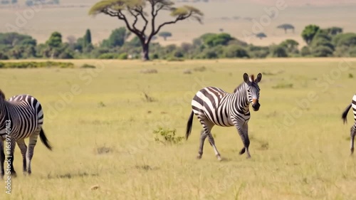 Zebras in the African Savannah: A Glimpse into Wildlife and Natural Beauty