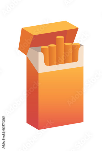 pack of cigarettes, gradient vector of cigarette