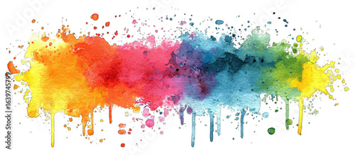 Abstract Watercolor Splashes