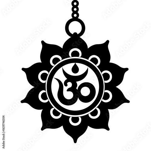 hindu religion locket icon