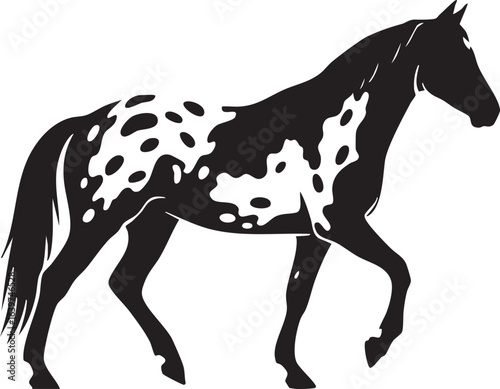 Appaloosa horse silhouette