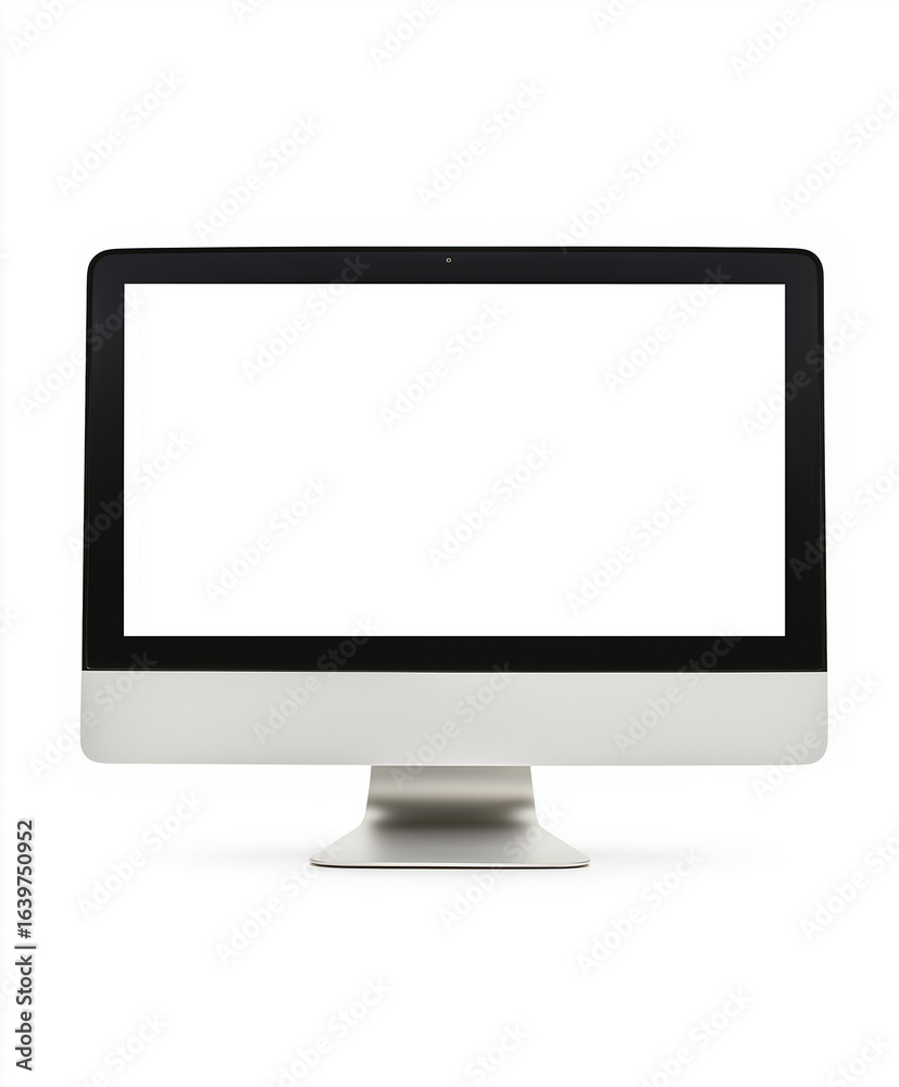 Desktop computer monitor turned off, isolated on white background Desktop computer monitor turned off, isolated on white background