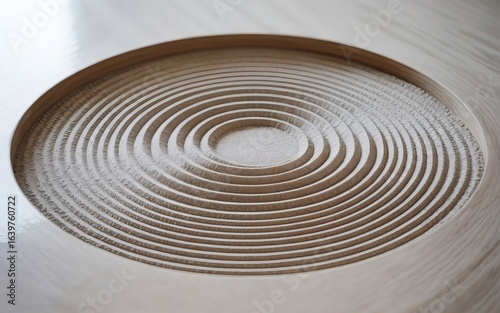 Concentric Sand Waves Zen Garden of Tranquility