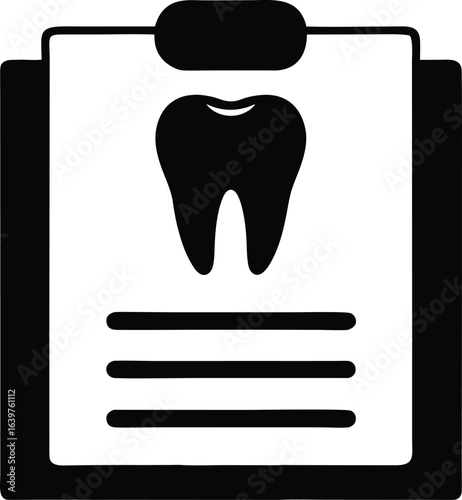 dental x ray silhouette icon