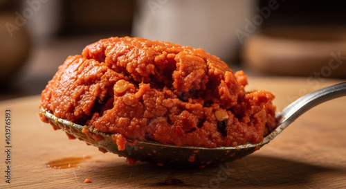 Artisanal Nduja Close-Up: Textured Calabrian Salami for National Salami Day, Authentic Italian Cured Meat on Charcuterie Board, Gourmet Picnic Inspiration