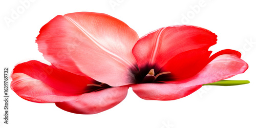 Wallpaper Mural Two Red Tulips with Black Stamens on Transparent Background Torontodigital.ca