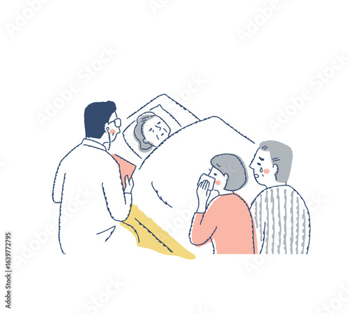ご臨終　家族に看取られながら亡くなったおばあさん