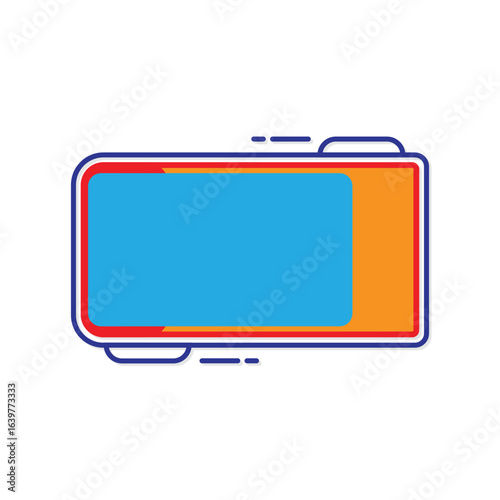 Abstract television banner clip art vector illustration
