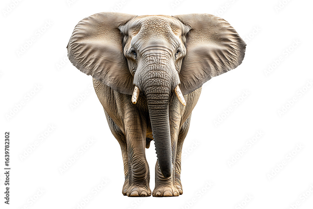 Obraz premium large elephant isolated on a transparent background
