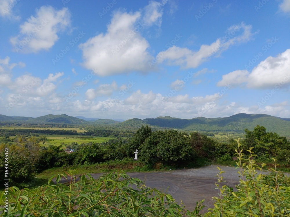 Obraz premium landscape with blue sky. goa landscape.