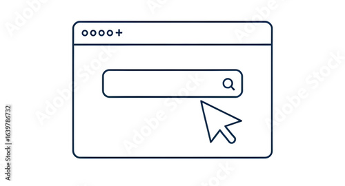 digital browser frame, browser interface vector, internet surfing icon, website browsing illustration, flat browser window, browser window graphic, online navigation vector, website layout illustratio