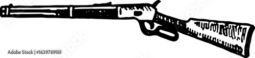 abstract design of American wild west desert with cowboys - hand drawn Black illustration. Ilustraciones del viejo oeste. PNG.JPG. VEKTOR