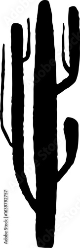 abstract design of American wild west desert with cowboys - hand drawn Black illustration. Ilustraciones del viejo oeste. PNG.JPG. VEKTOR