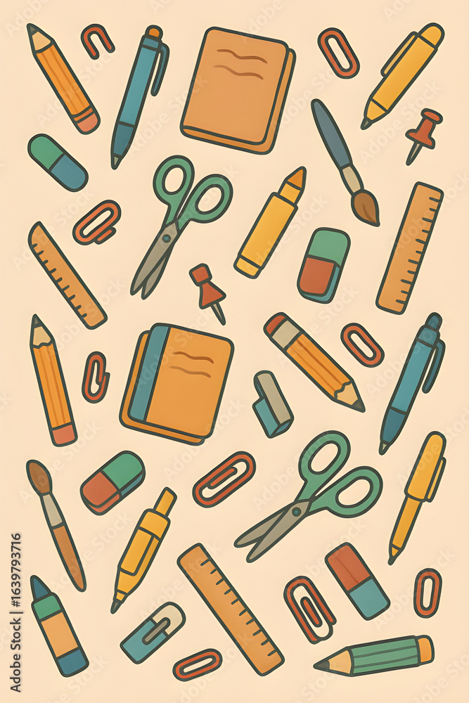 Obraz premium seamless pattern with tools