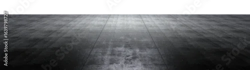 Panel kuchenny z motywem Dark concrete floor background with perspective view, isolated PNG for 3D mockup and product showcase..