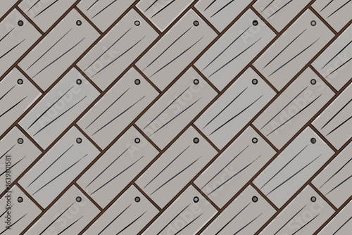 Natural, old, brown wood texture background with a seamless parquet plank pattern