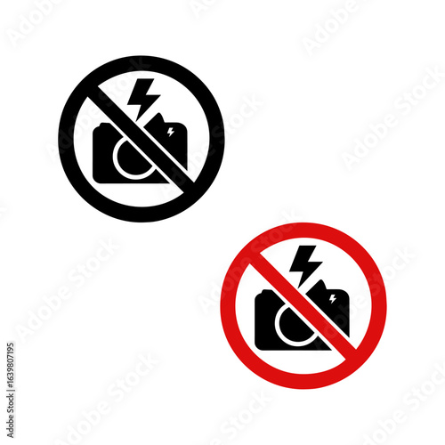 No flash photography icon