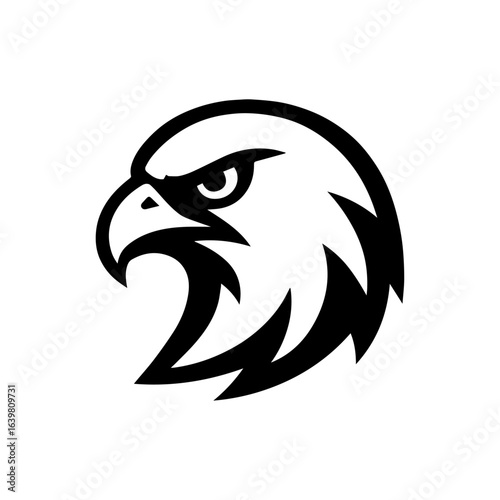 Vector logo of a hawk’s head