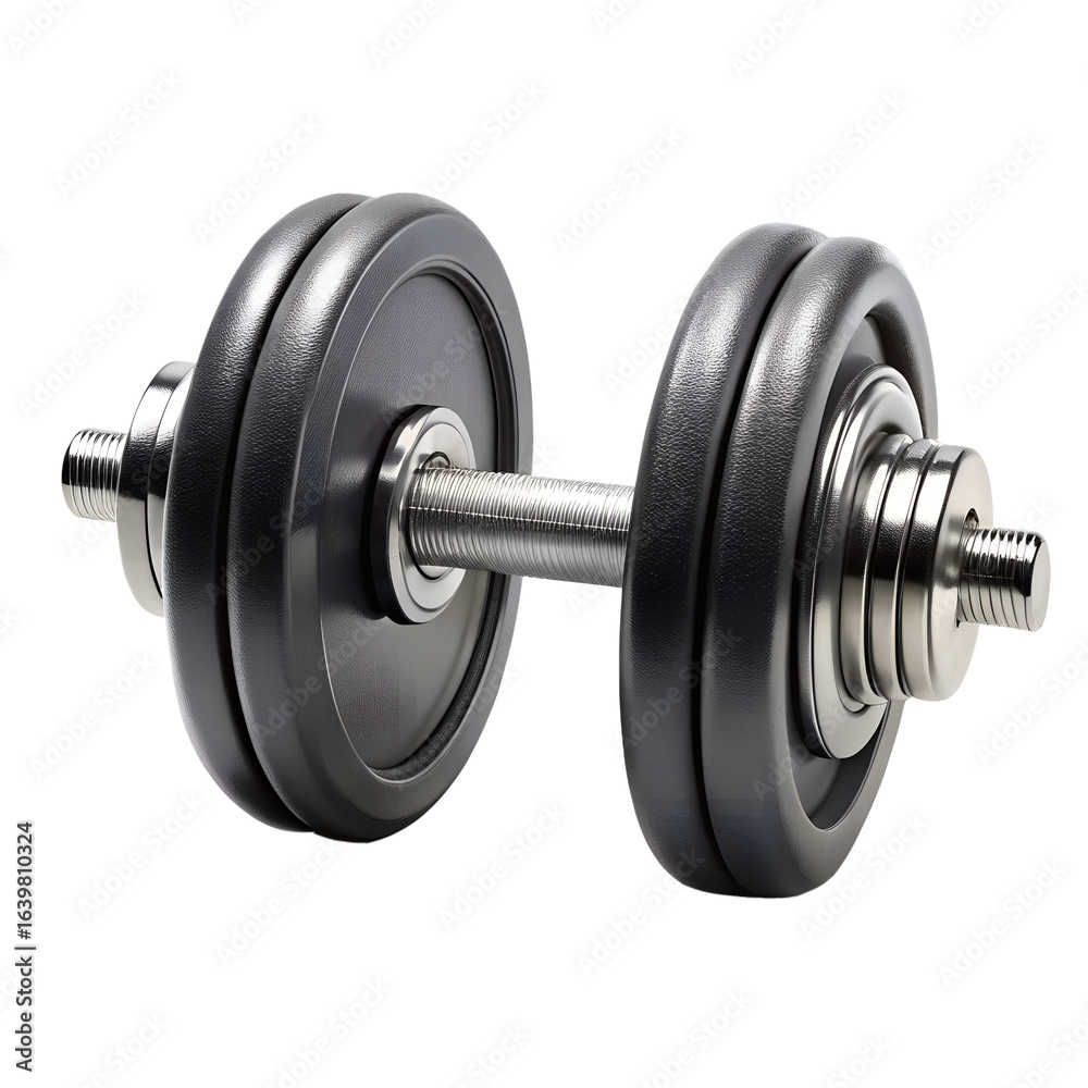 Naklejka premium Dumbbell isolated on transparent background