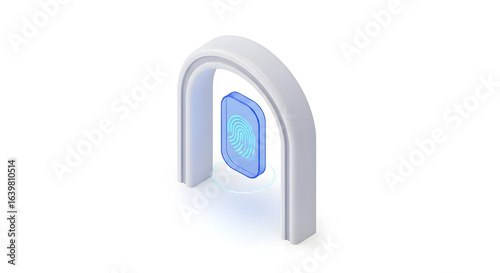 Biometric Fingerprint Scanner Arch for Security Access Control