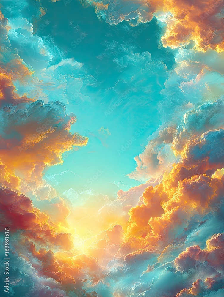 Fototapeta premium Dramatic sky at sunset