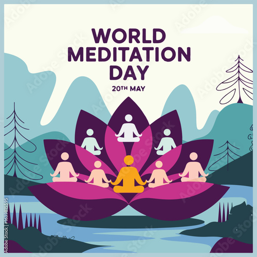 Celebrate World Meditation Day: Find peace, relax, and reconnect your mind with calming meditation practices.